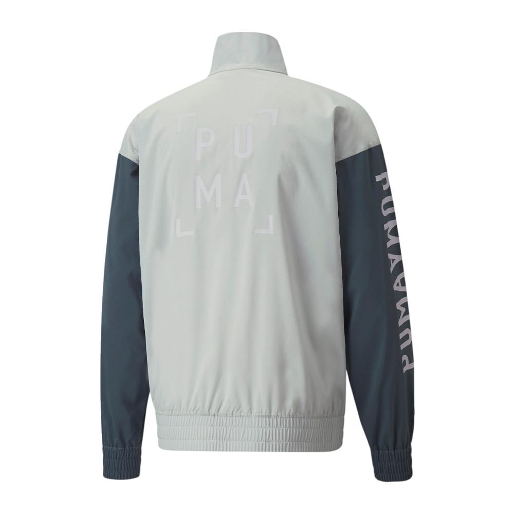 Coupe-Vent 1/2 zip Gris Homme Puma FD Train Logo vue 2