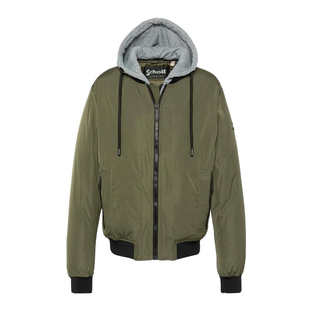 Blouson Kaki Schott Pastron Amovible pas cher