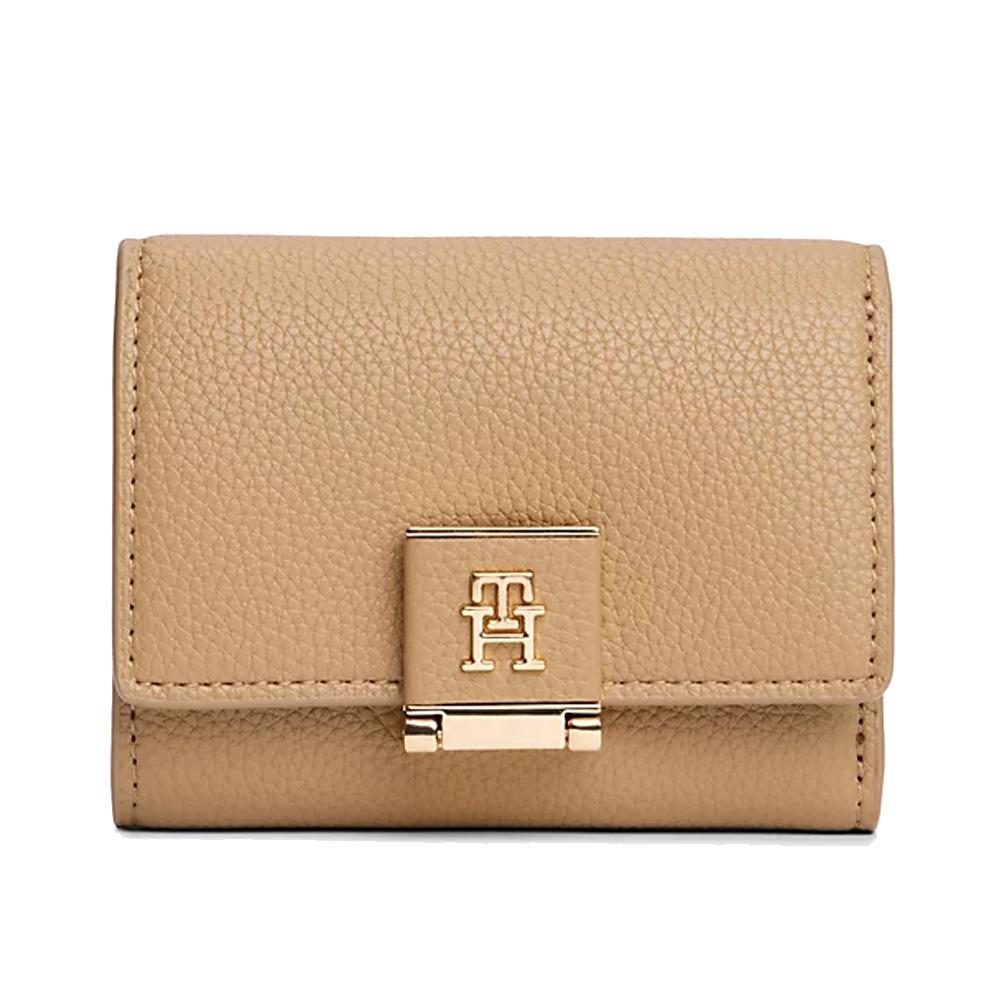 Portefeuille Camel Femme Tommy Hilfiger Trifold Walle pas cher