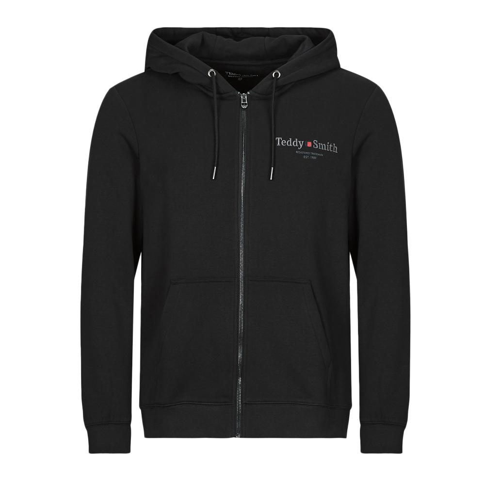 Sweat Zippé Noir Homme Teddy Smith Giclass 30J pas cher