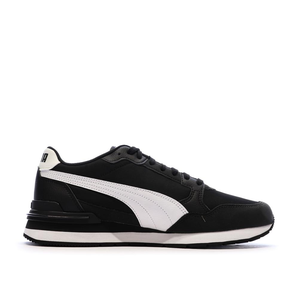 Baskets Noires/Blanches Homme Puma Runner vue 2