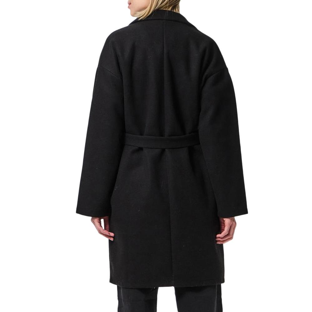 Manteau Noir Femme Pieces Jolene vue 2