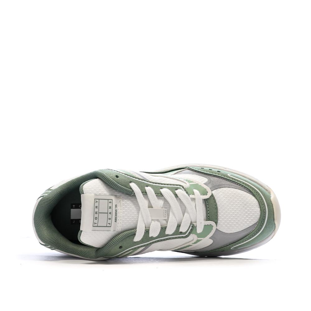 Baskets Blanc/Vert Homme Tommy Hilfiger Archive 25 vue 4
