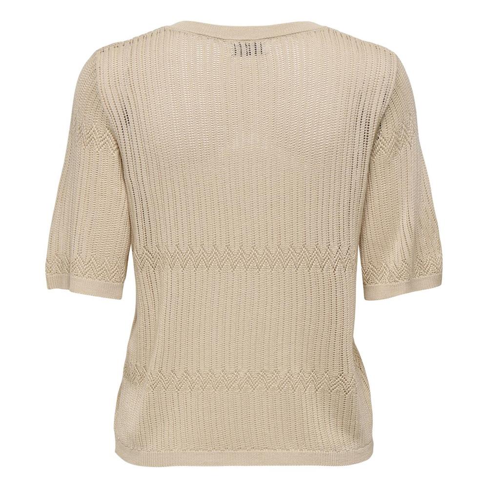 T-Shirt en Maille Beige Femme JDY Pullover vue 2
