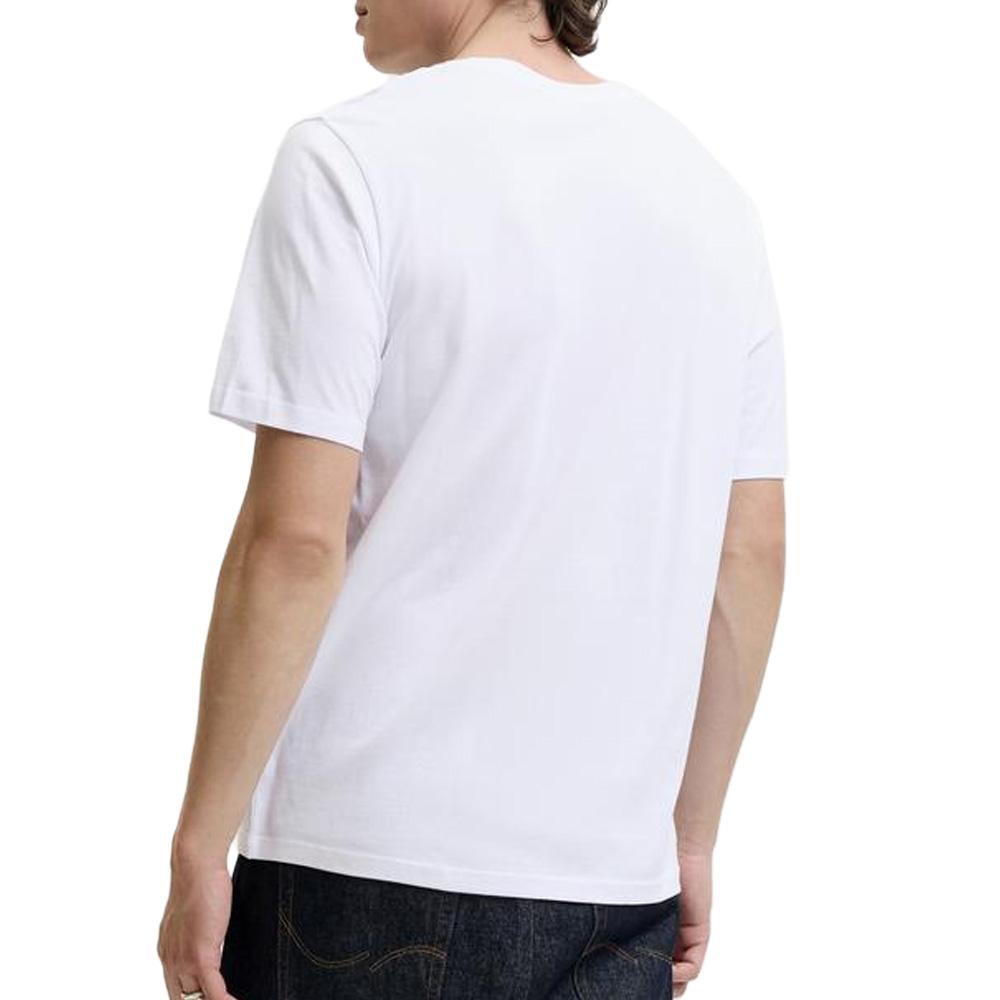 T-Shirt Blanc/Rouge Homme Jack & Jones Hurban vue 2