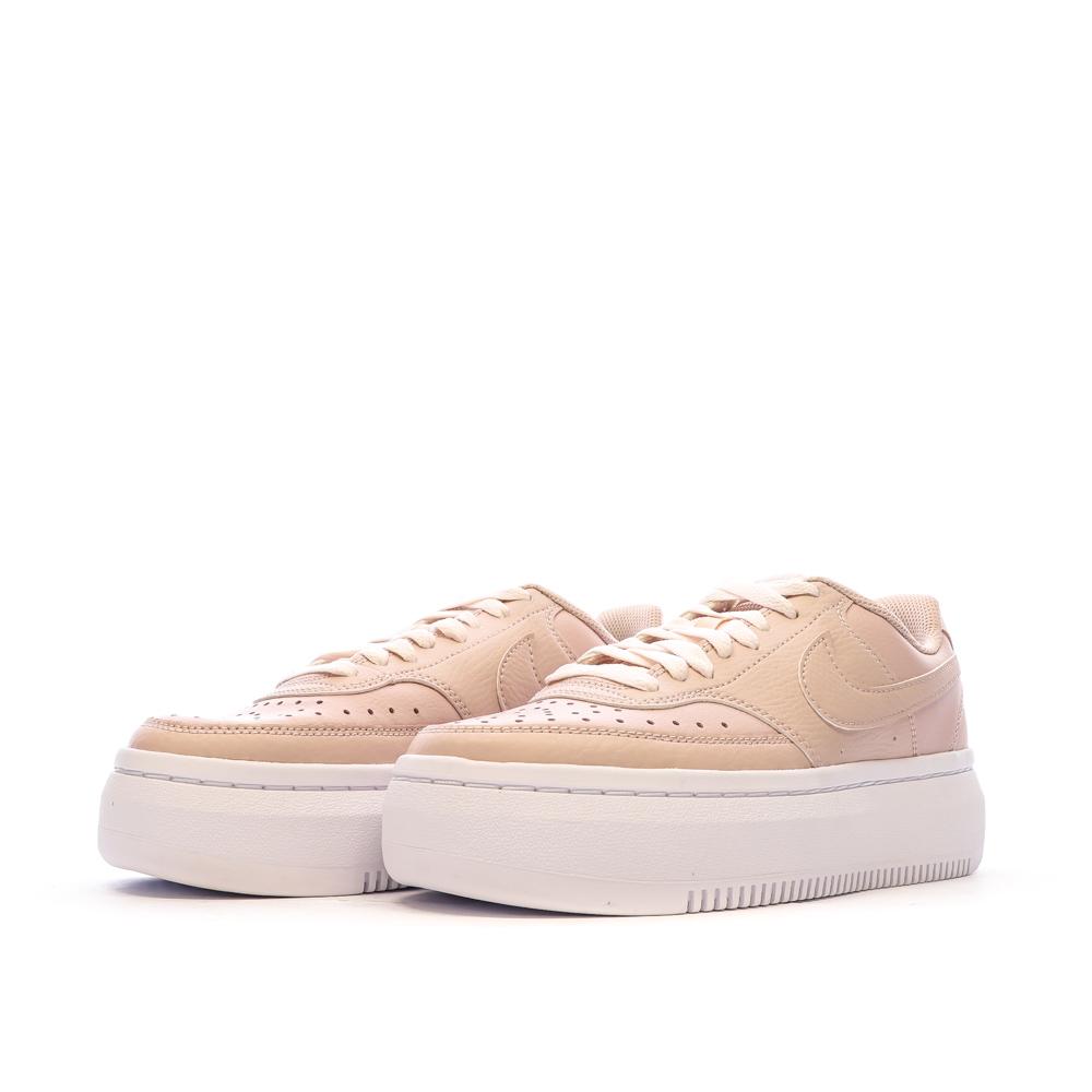 Baskets Rose Femme Nike Nike Court Vision Alta vue 6