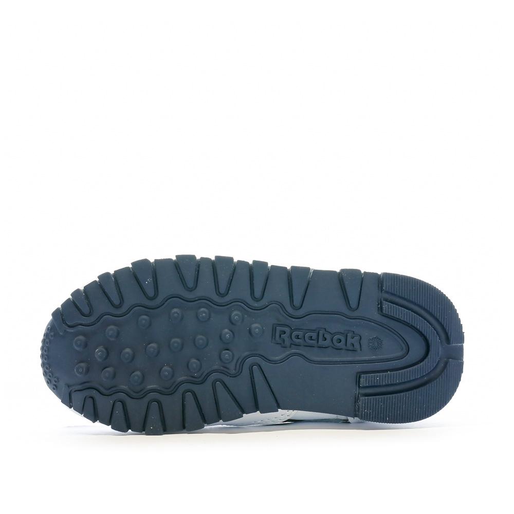 Baskets Blanches/Bleu Garçon Reebok Classic Leather 100069853 vue 5