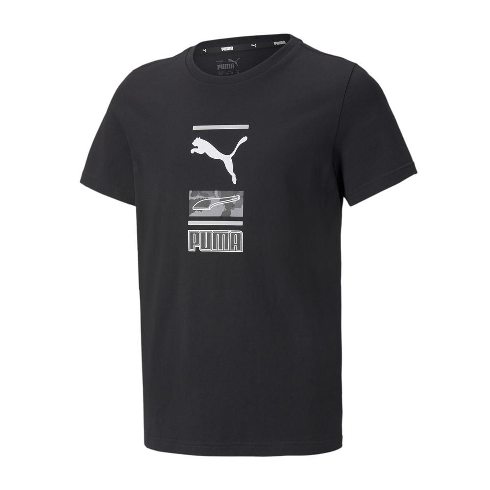 T-shirt Noir Garçon Puma Alpha pas cher