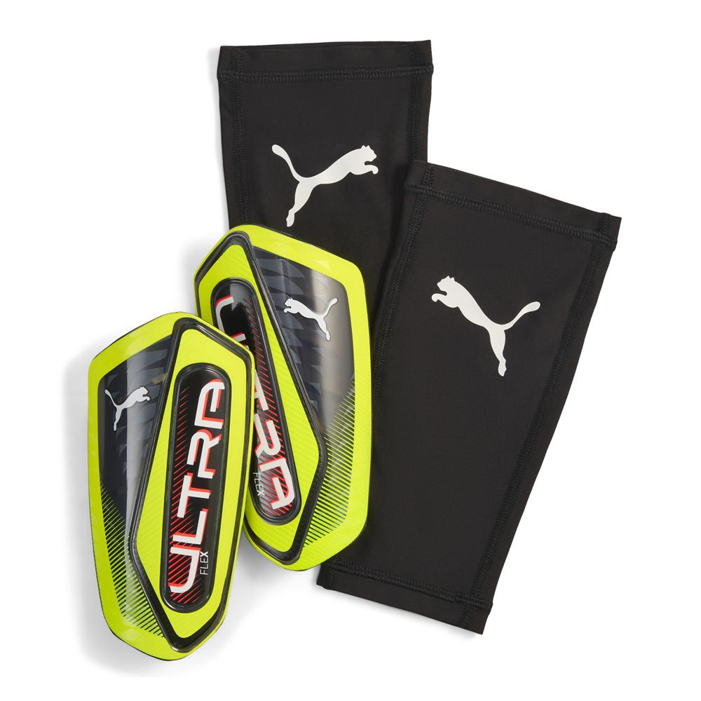 Protège-Tibias Jaunes/Noires Homme Puma Flex Guard pas cher