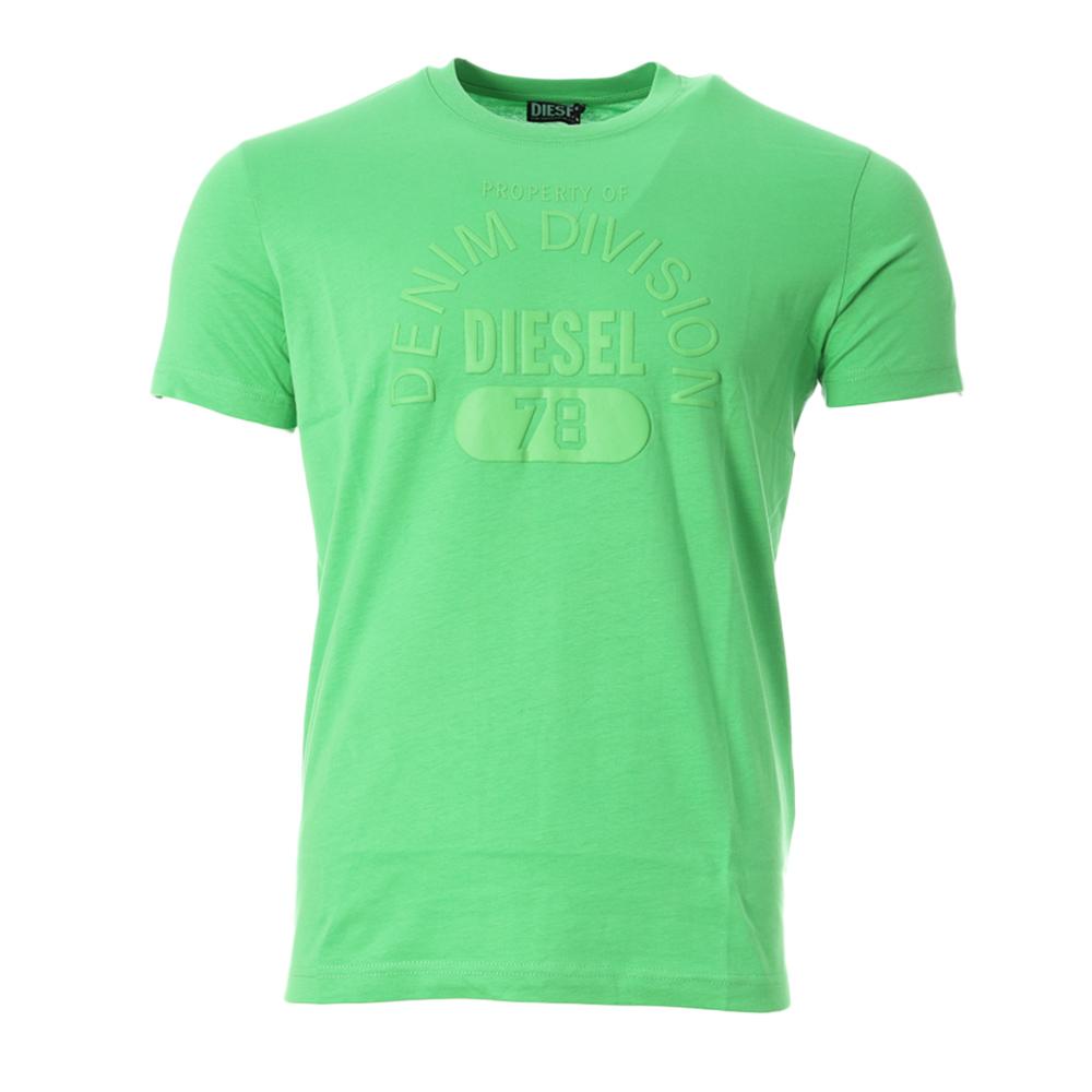 T-Shirt Vert Homme Diesel A12248 pas cher