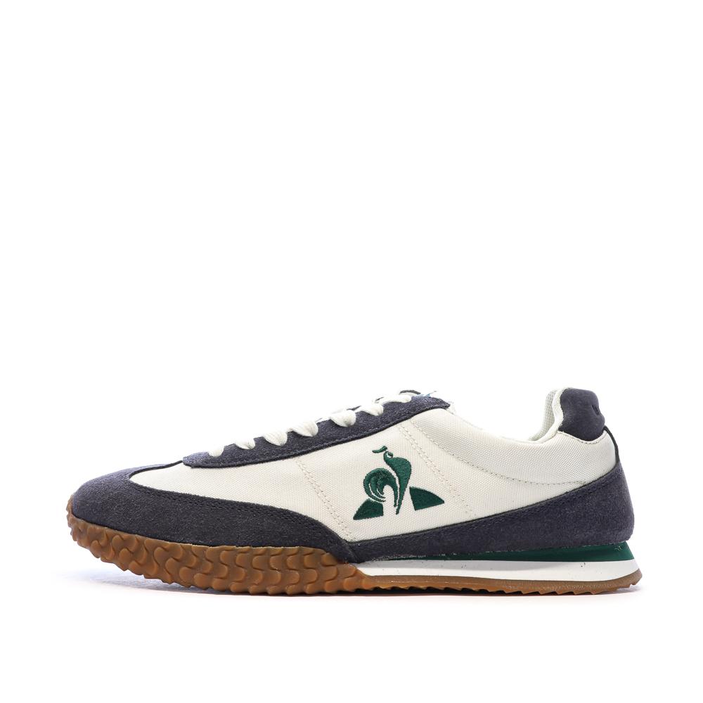 Baskets Ecru/Bleu Homme Le Coq Sportif Veloce pas cher