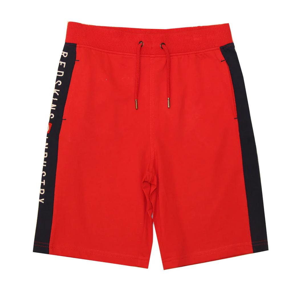 Short Rouge/Marine Garçon Redskins BER2418 pas cher