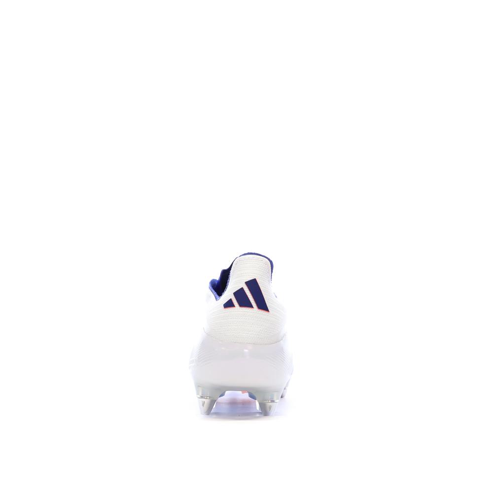 Chaussures de Foot Blanc/Bleu Adidas F50 Elite SG vue 3