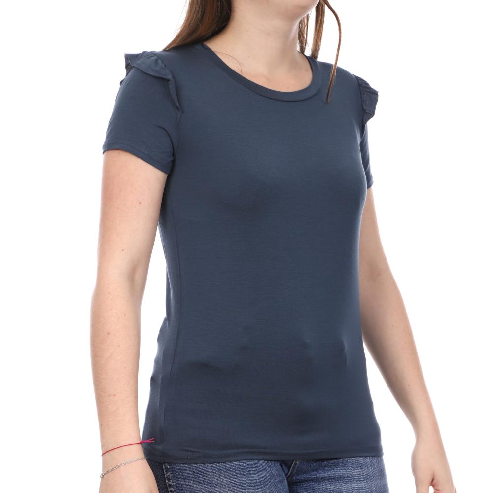 T-shirt Bleu Femme Teddy Smith Tolan pas cher