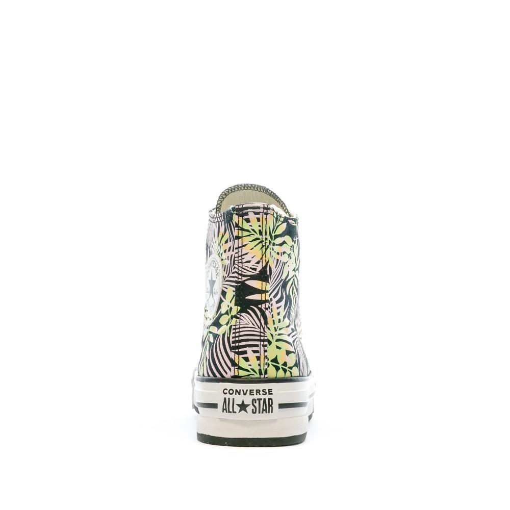 Baskets Noir/Rose Femme Converse Eva Lift vue 3