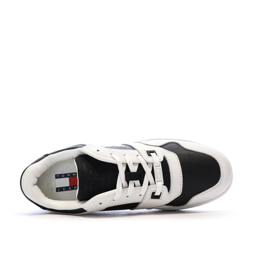 Baskets Blanches/Noires Homme Tommy Hilfiger Tjm Retro Basket vue 4