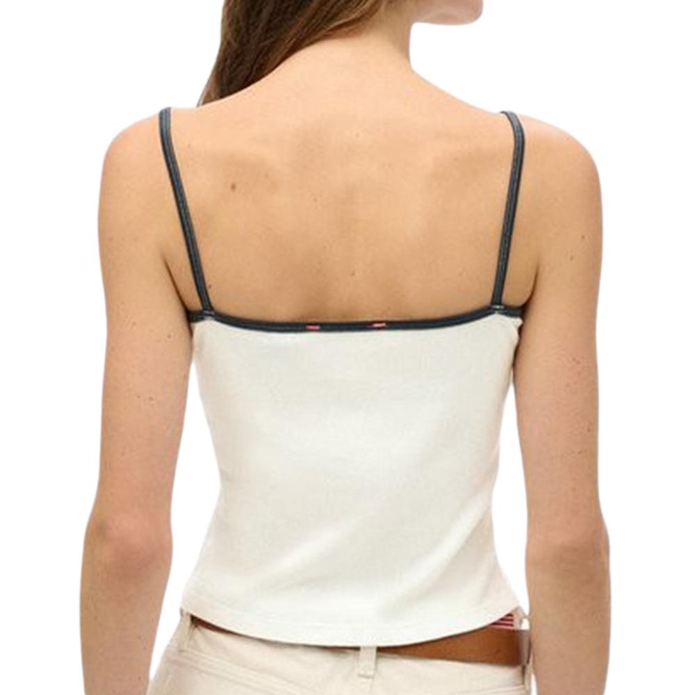 Débardeur Blanc Femme Superdry Athletic vue 2