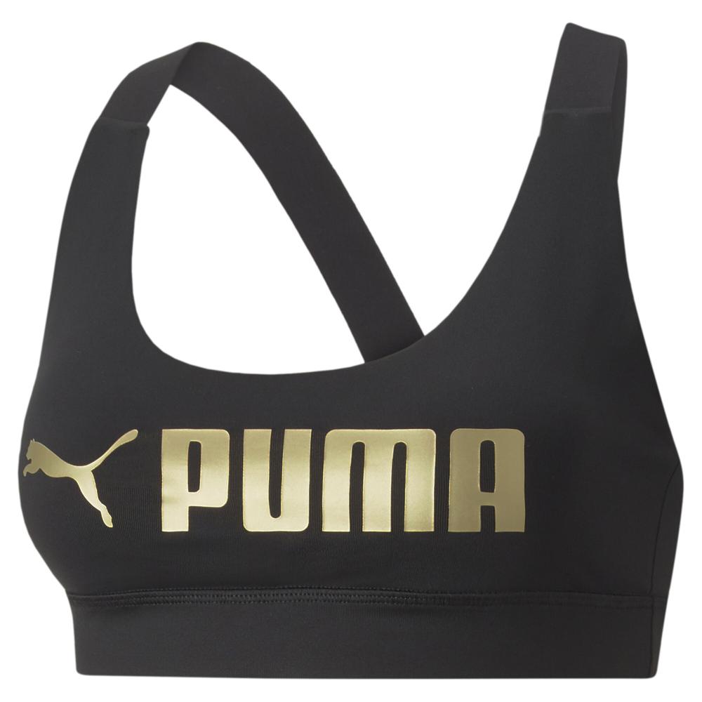 Brassière Noir Femme Puma Mid Impact pas cher