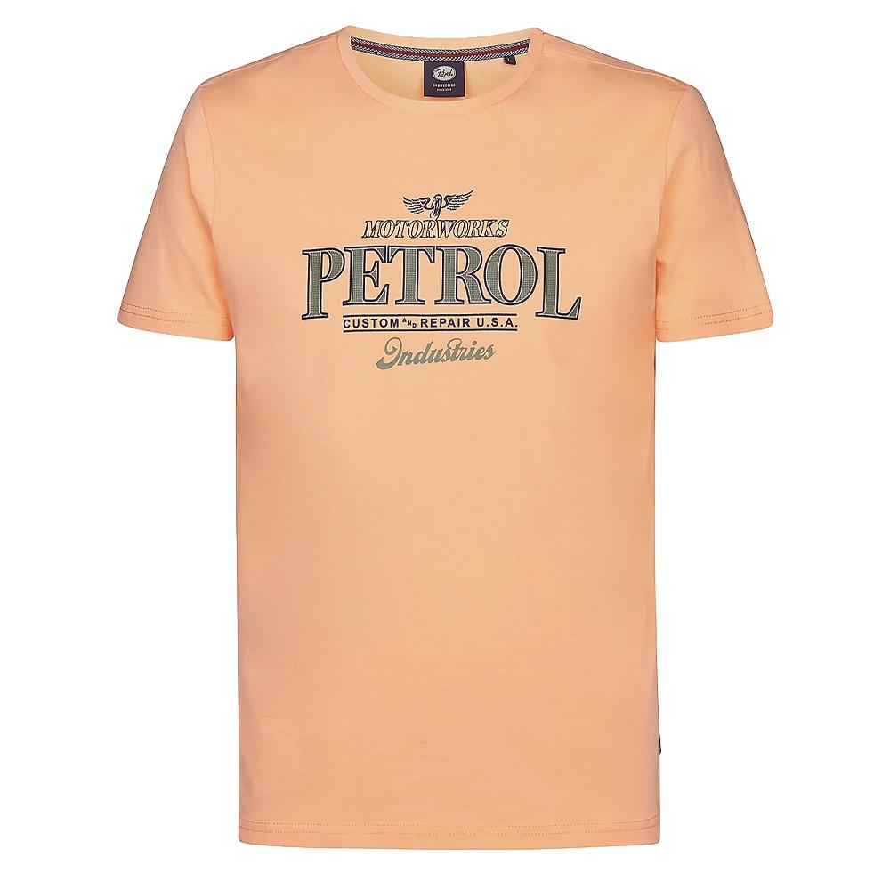 Orangefarbenes T-Shirt für Männer Petrol Industries Classic günstig