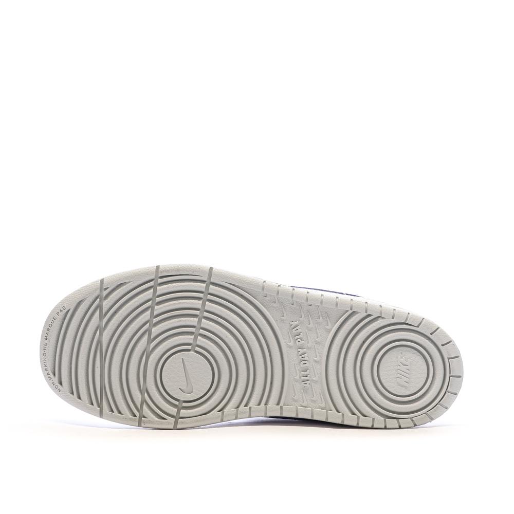 Baskets Blanches/Bleu Garçon Nike Court Borough Low 2 vue 5
