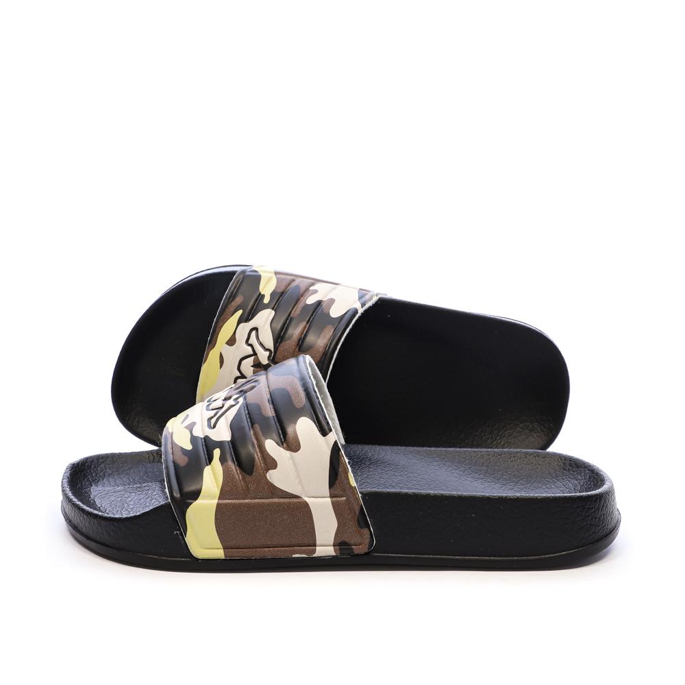 Claquettes Marron/Noir Garçon Kappa Logo Sartwo 3 pas cher