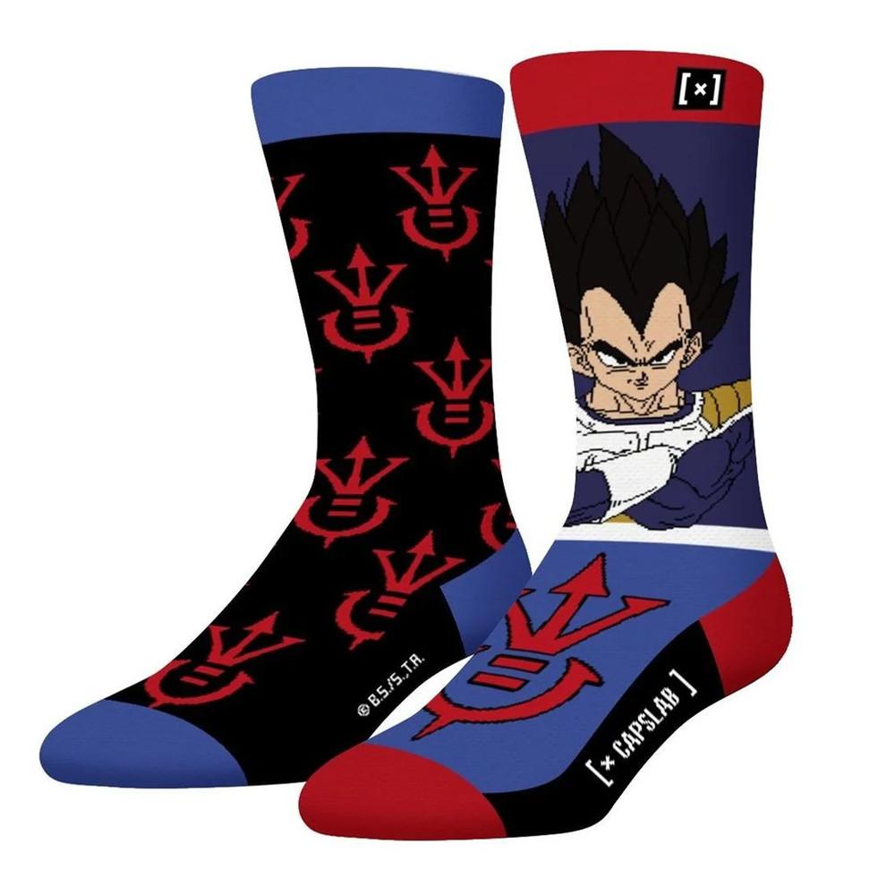 X1 Paires de Chaussettes Noir/Bleu Capslab Dragon Ball Z pas cher