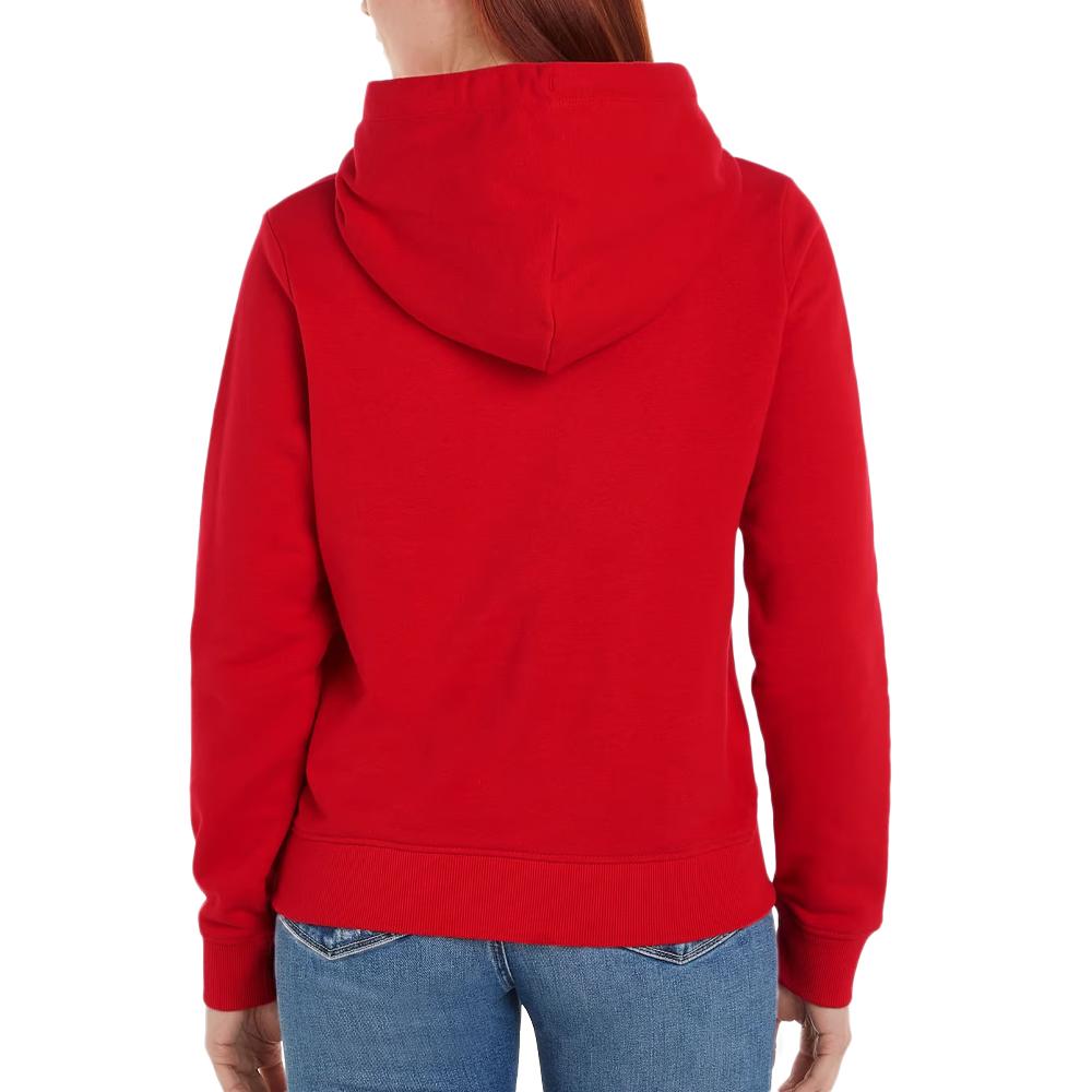 Sweat à Capuche Rouge Femme Tommy Hilfiger Linear vue 2