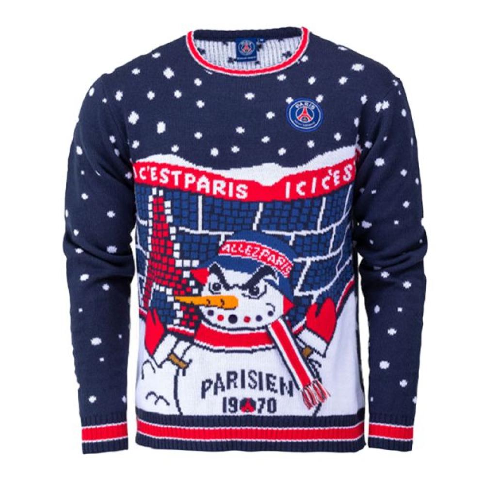 Pull de Noël Marine Homme PSG 70 pas cher