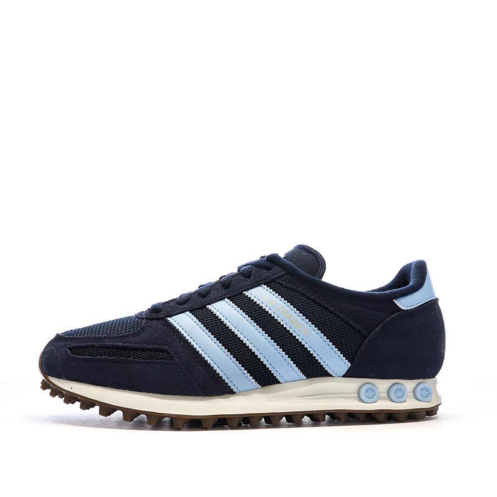 Baskets Marine/Bleu Homme Adidas La Trainer pas cher