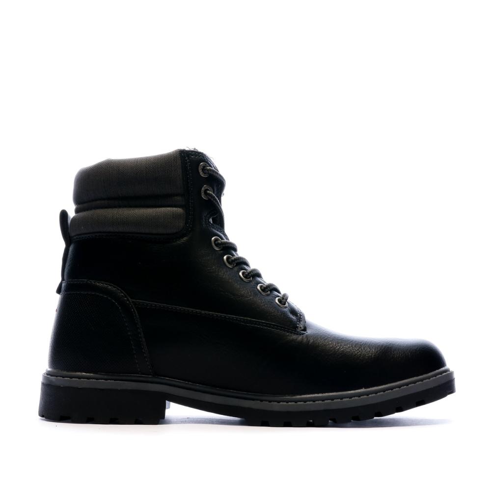 Boots Noires Homme Carrera Oregon LTXTBL vue 2