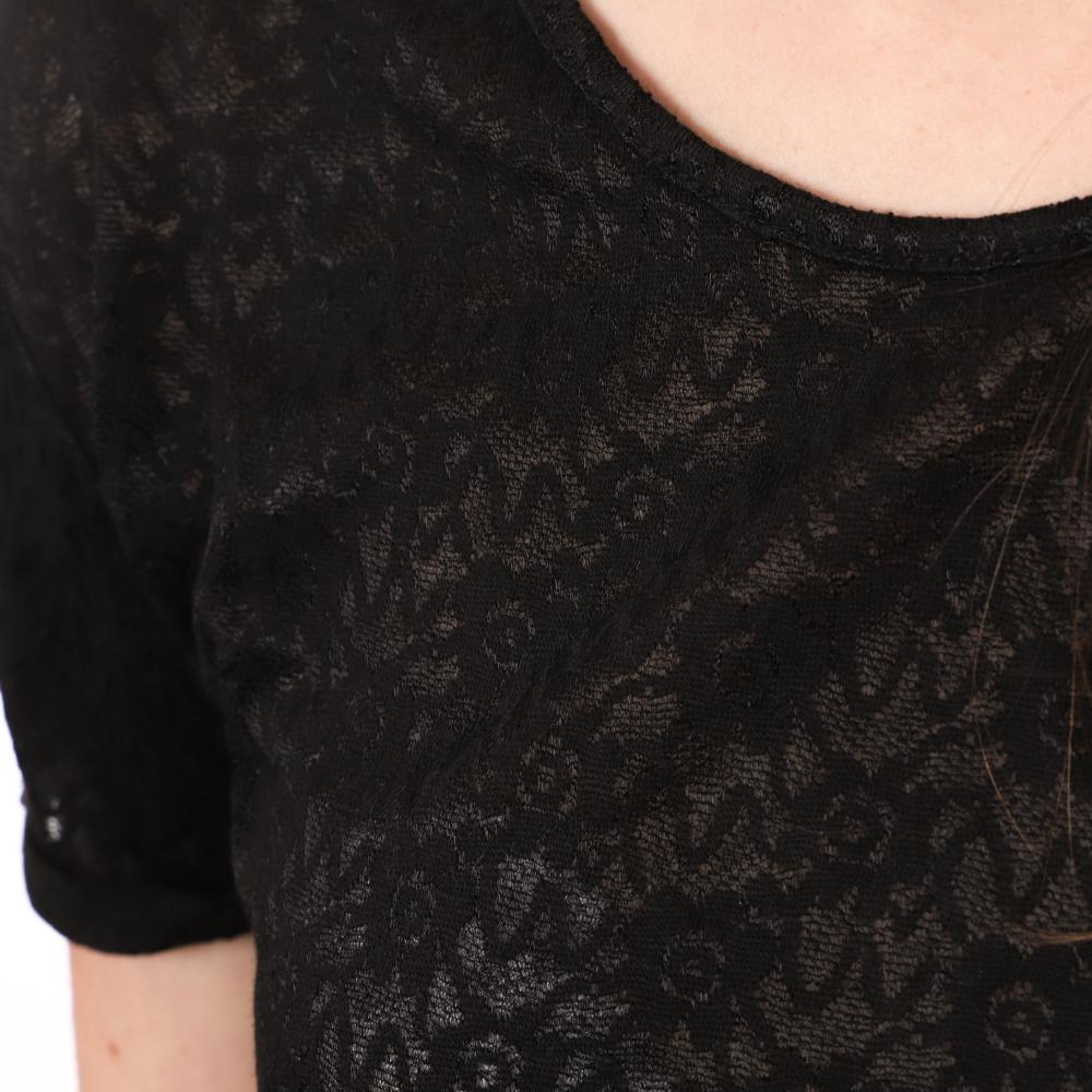 T-shirt Noir Femme Teddy Smith Tizane vue 3