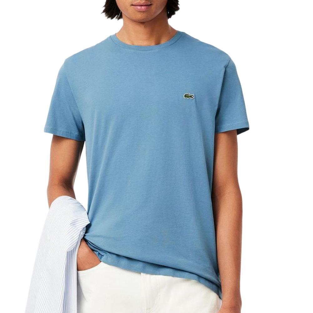 Camiseta azul para hombre de Lacoste TH6709 barato