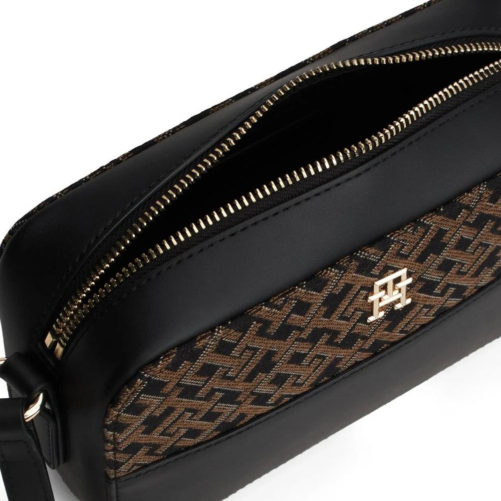 Sac à bandoulière Noir/Marron Femme Tommy Hilfiger Jacquard vue 3