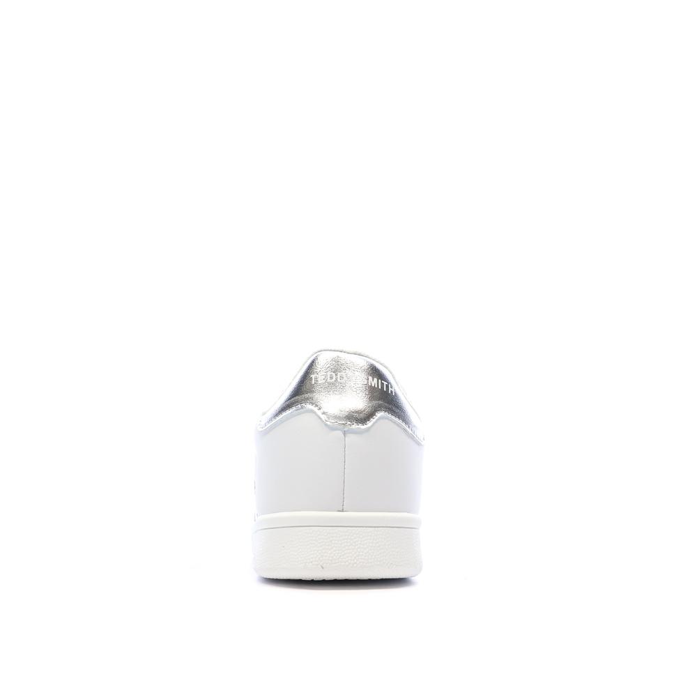 Weiße/Silberne Sneakers Damen Teddy Smith Plata Ansicht 3