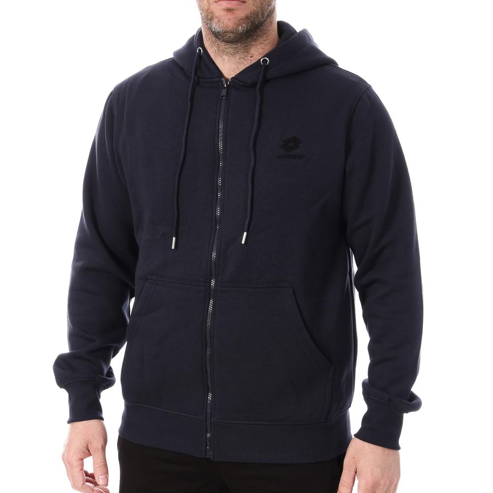 Sweat Zippé Marine Homme Lotto LT23 pas cher
