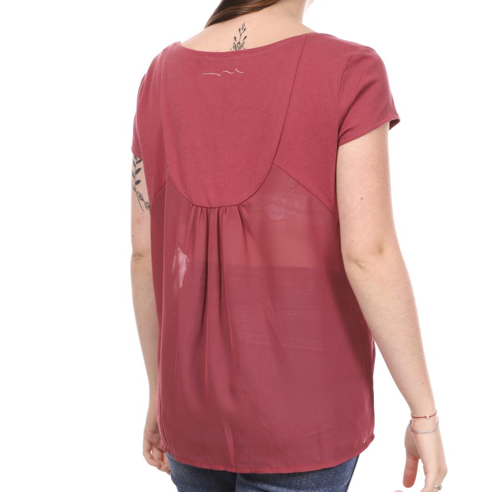 T-shirt Prune Femme Teddy Smith Toile vue 2