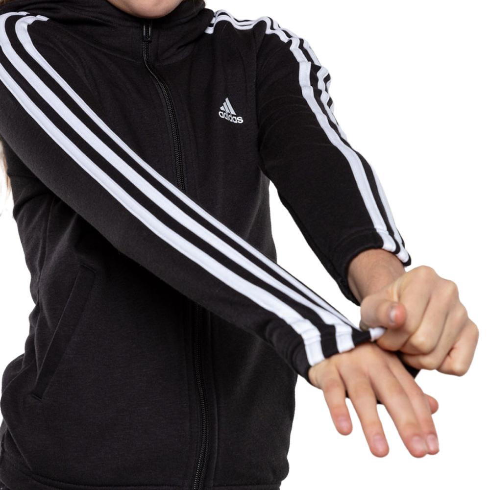 Sweat Zippé Noir Garçon Adidas GQ8356 vue 2
