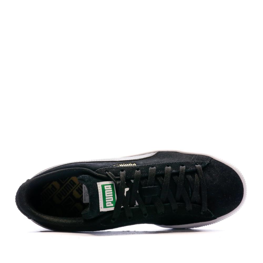 Baskets Noir/Grise Femme Puma Suede Triplex vue 4