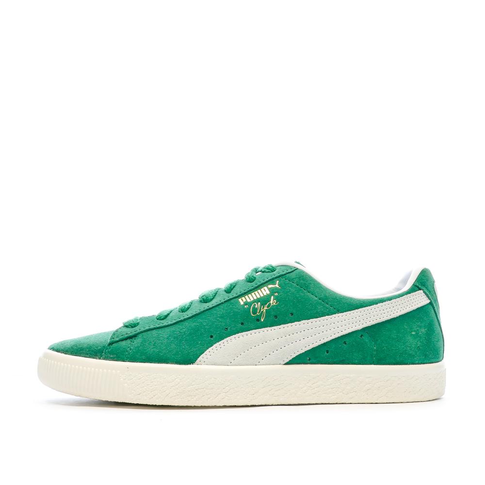 Baskets Vertes Homme Puma Clyde Og pas cher