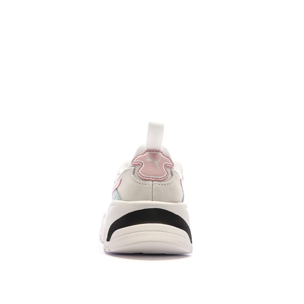 Baskets Blanc/Rose/Vert Femme Puma Trinity vue 3