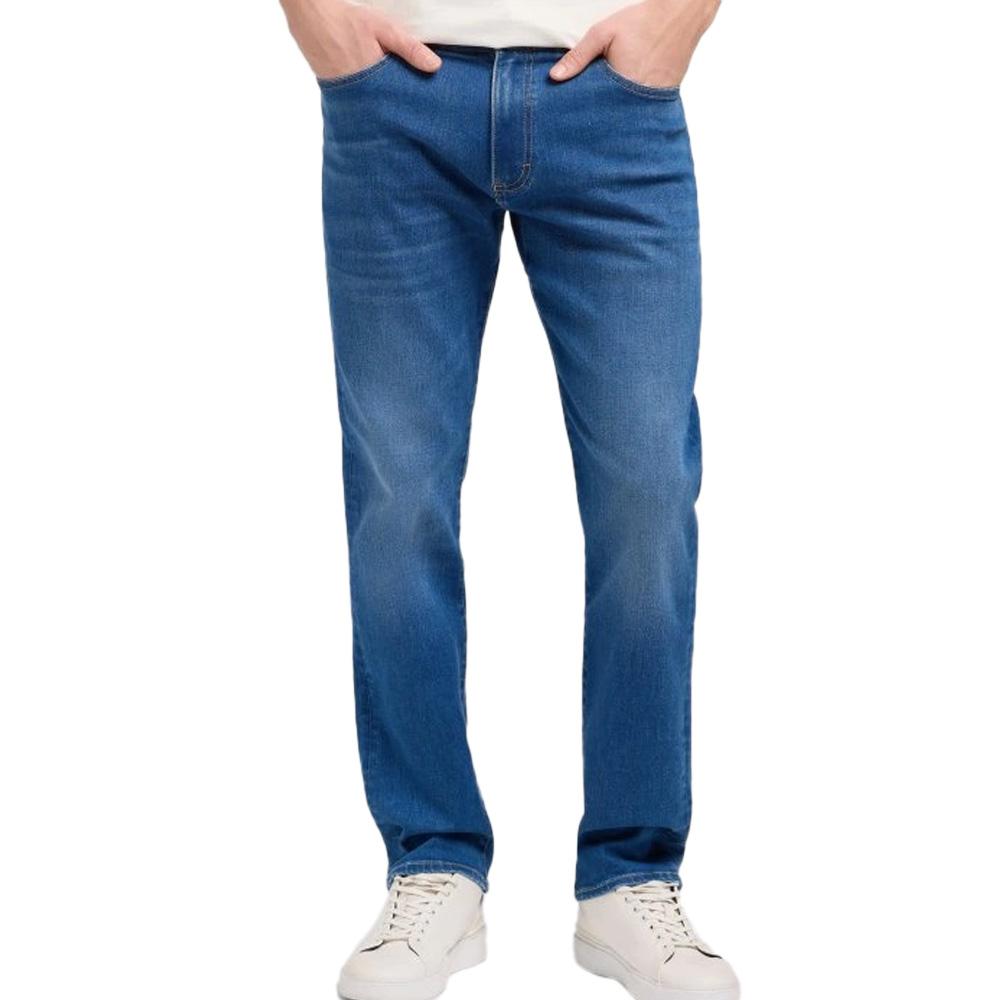 Jean Slim Bleu Homme Lee Straight 112371284 pas cher