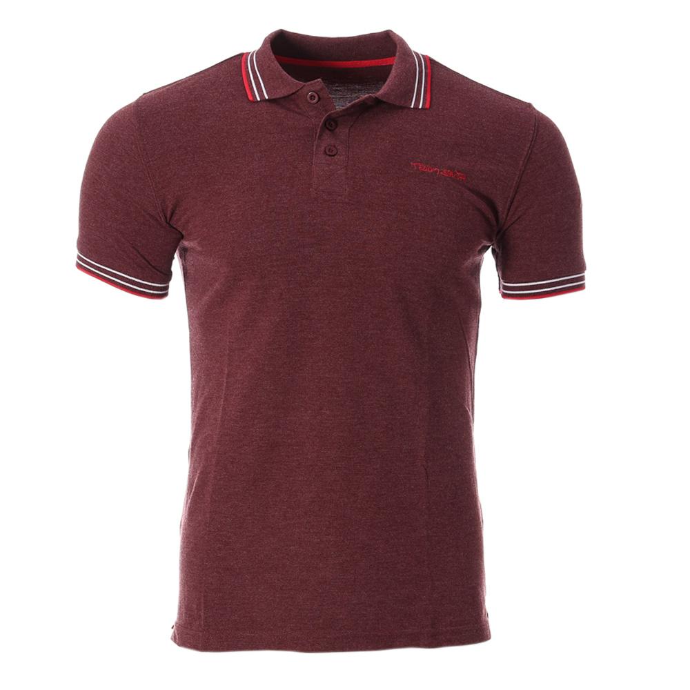 Polo Bordeaux Homme Teddy Smith Pasian pas cher
