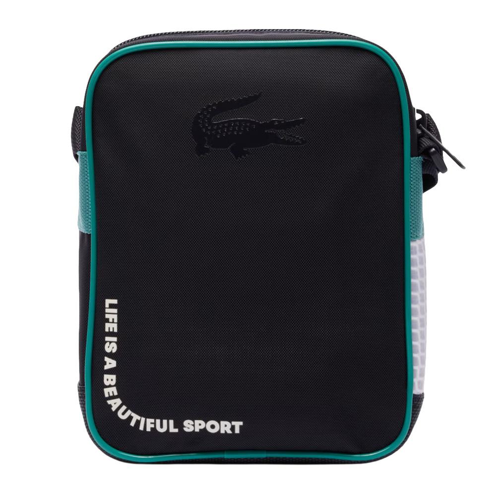 Sacoche Noir/Bleu Homme Lacoste bayou vue 2