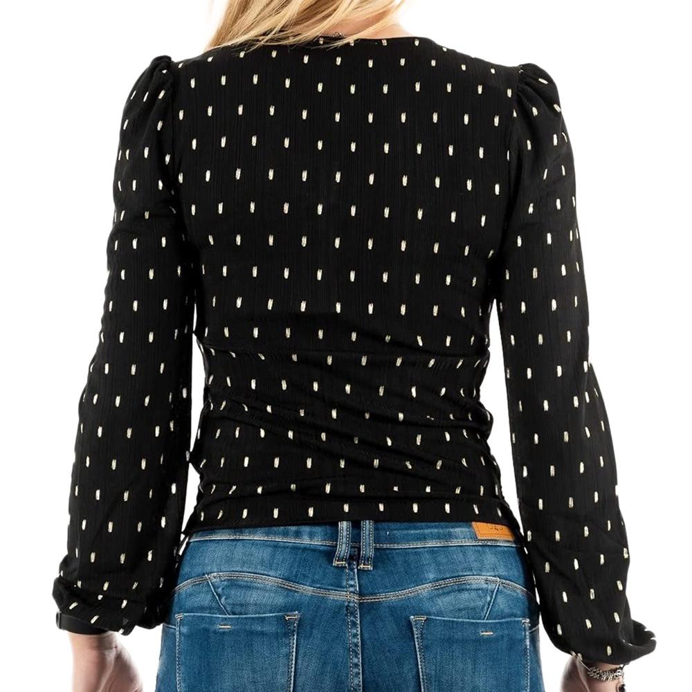 Blouse Noir Femme Morgan Tami vue 2