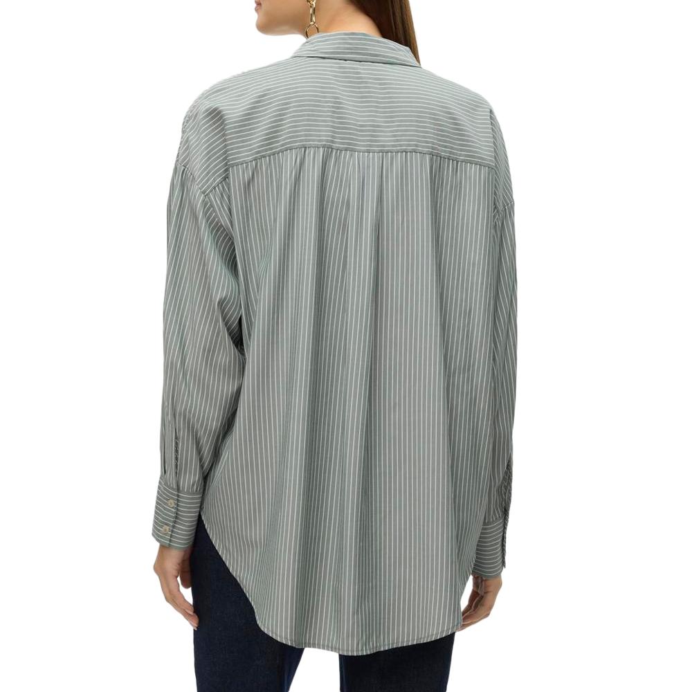 Chemise Kaki/Blanche Femme Vero Moda Nora vue 2