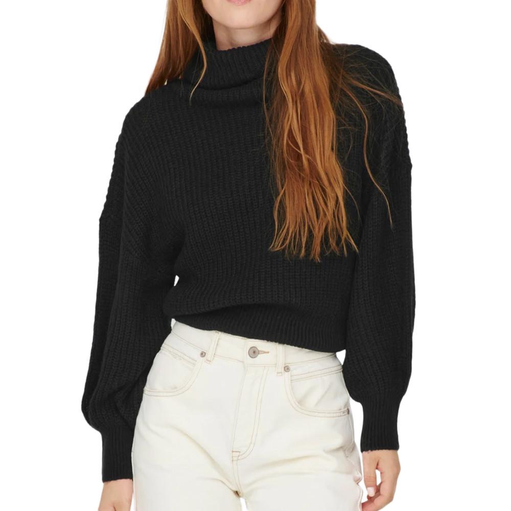 Pull Noir Femme JDY Megan Cowl Neck pas cher