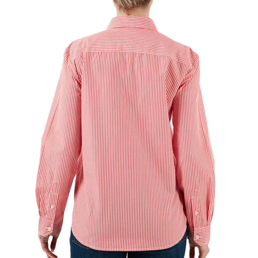 Chemise Rayure Rouge Femme Tommy Hilfiger Pinstripe vue 2