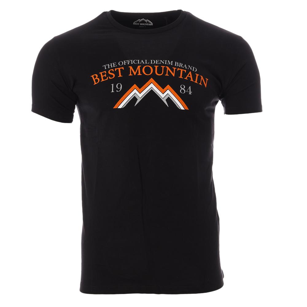 T-shirt Noir Homme Best Mountain 2004 pas cher