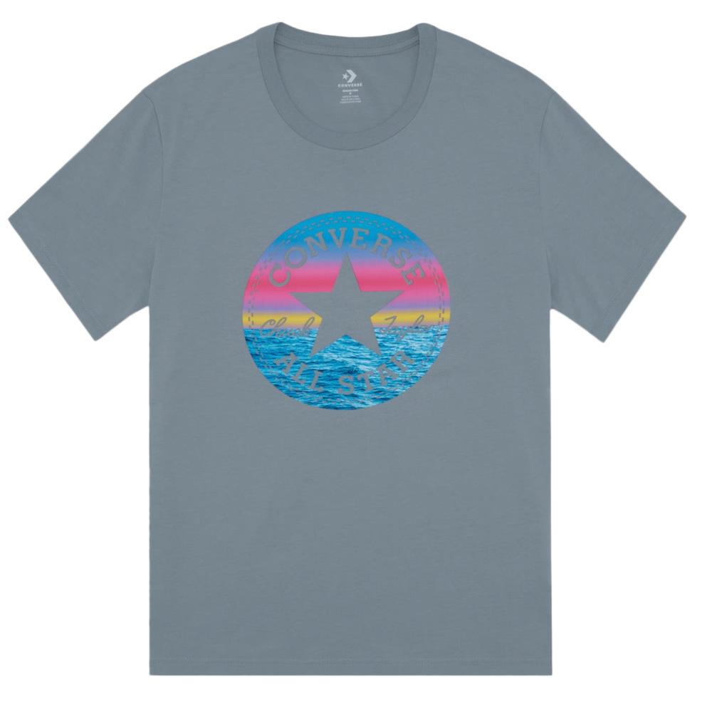 T-shirt Gris Homme Converse Standard Chuck Patch Fill pas cher