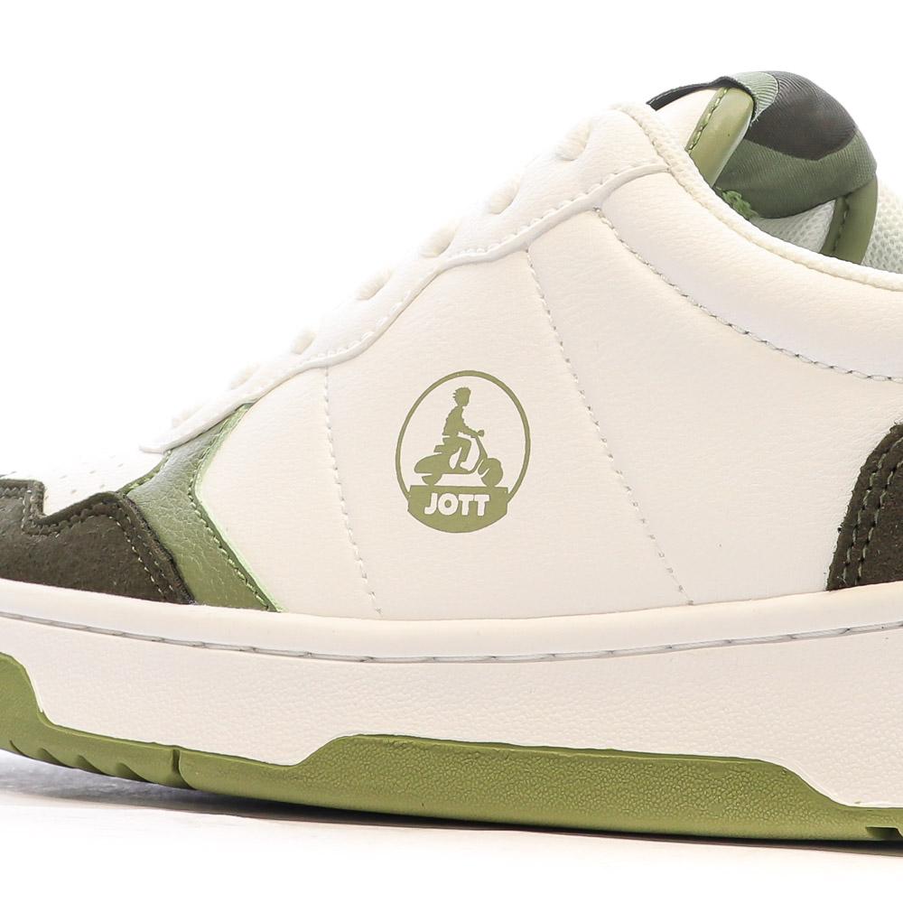 Baskets Blanches/Kaki Homme Jott River vue 7